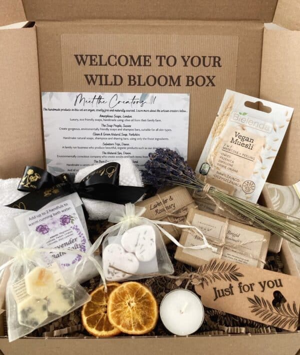 welcome to wild bloom box and goodies