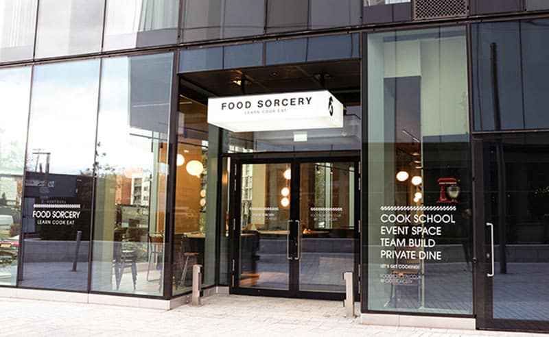Front-entrance-manchester-cookery-school-at-deansgate-square
