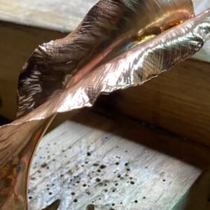 silver and copper leaf