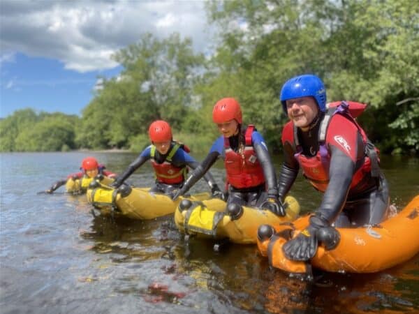 3 people on river bugs